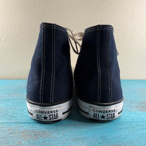 Converse Allstar Renew Blue 'Life's Too Short To Waste' Hi Top Sneakers Sz 8 - Picture 5 of 9